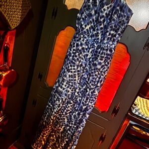 Sea Folly :  blue cotton-silk jumpsuit